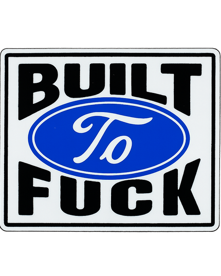 Bulit To Fuck Hat Patch