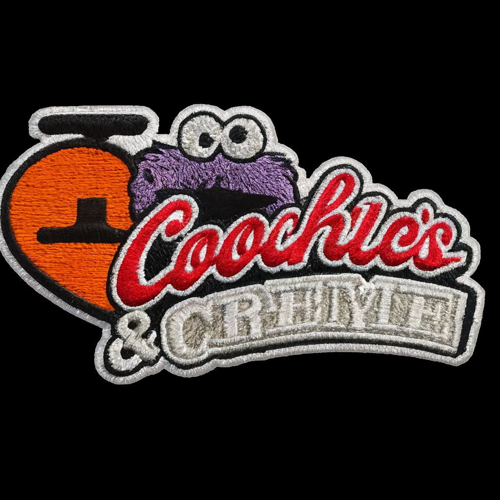 I Love Coochie's & Cream Hat Patch